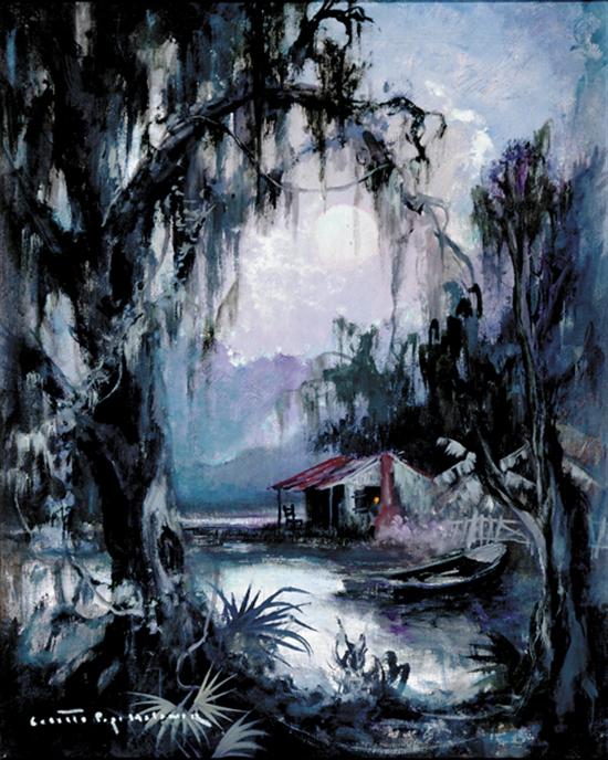 Appraisal: Colette Pope Heldner Louisiana - BAYOU SWAMP oil on canvas