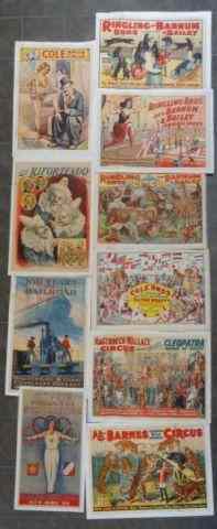 Appraisal: Assorted Vintage Posters Ringling Bros andBarnum and Bailey Circus Cole