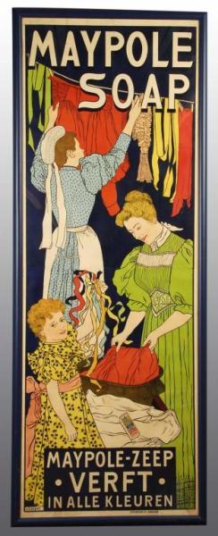 Appraisal: Maypole Soap Poster Description French Some restoration Condition Excellent Size