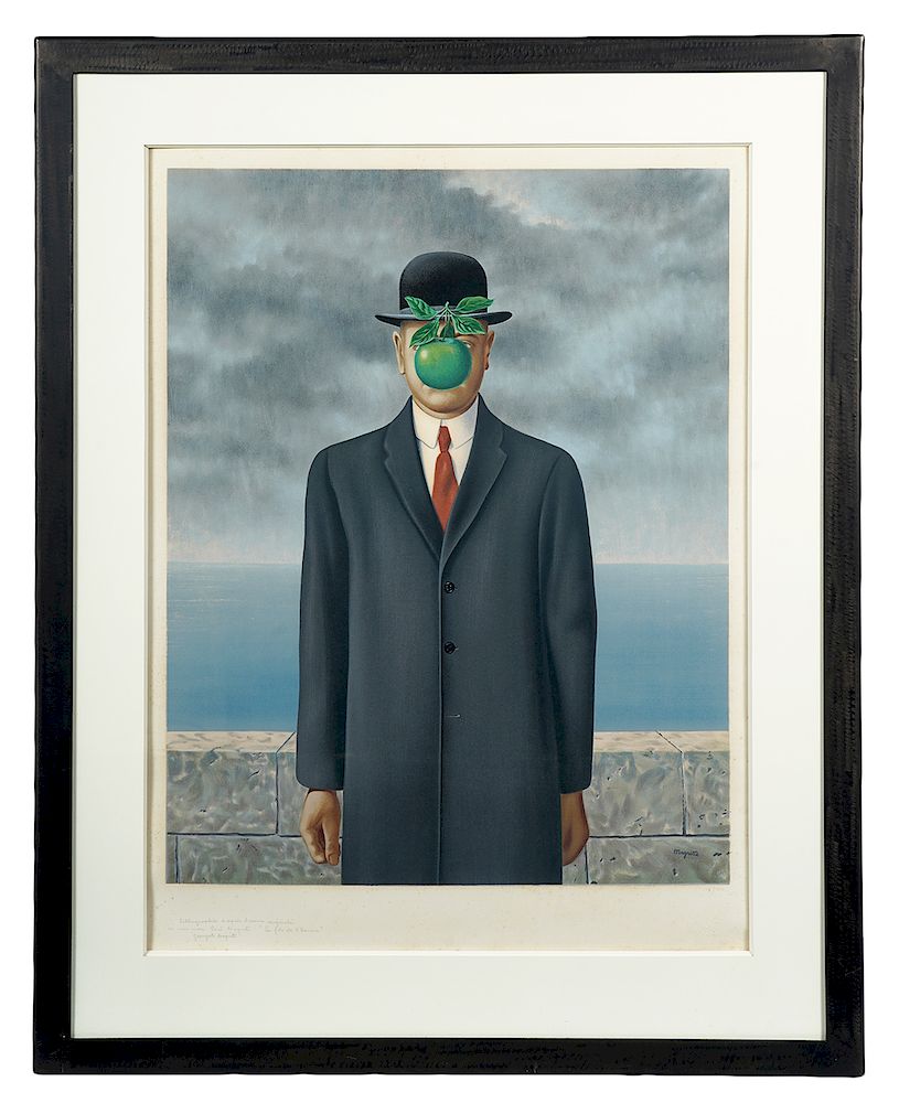 Appraisal: Rene Magritte 'Le Fils de L'Homme' Lithograph Rene Magritte Belgium