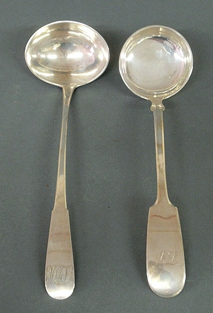 Appraisal: Two silver ladles- F Schurmann Co NM l and an