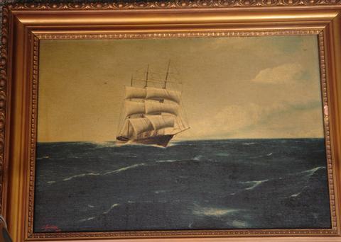 Appraisal: A Gardiner English th c o c Ship at Sea