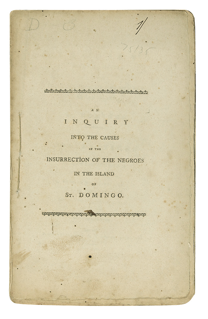 Appraisal: HAITI An Inquiry into the Causes of the Insurrection of