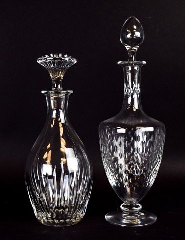 Appraisal: Baccarat Crystal Decanters Massena pattern Paris pattern footed decanter Both