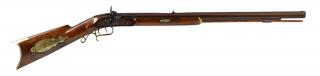 Appraisal: Half stock percussion rifle approximately caliber having a walnut stock