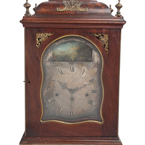 Appraisal: A George III Mahogany Bracket Clock Thomas Wagstaffe London Circa