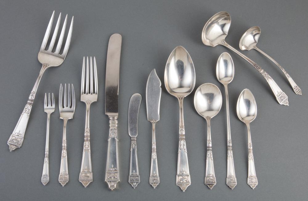 Appraisal: Gorham Lansdowne Pattern Sterling Silver Partial Flatware Service pat designed