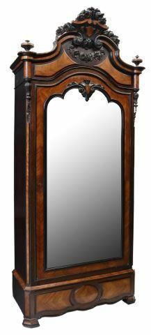 Appraisal: French Napoleon III period parcel ebonized armoire mid th c