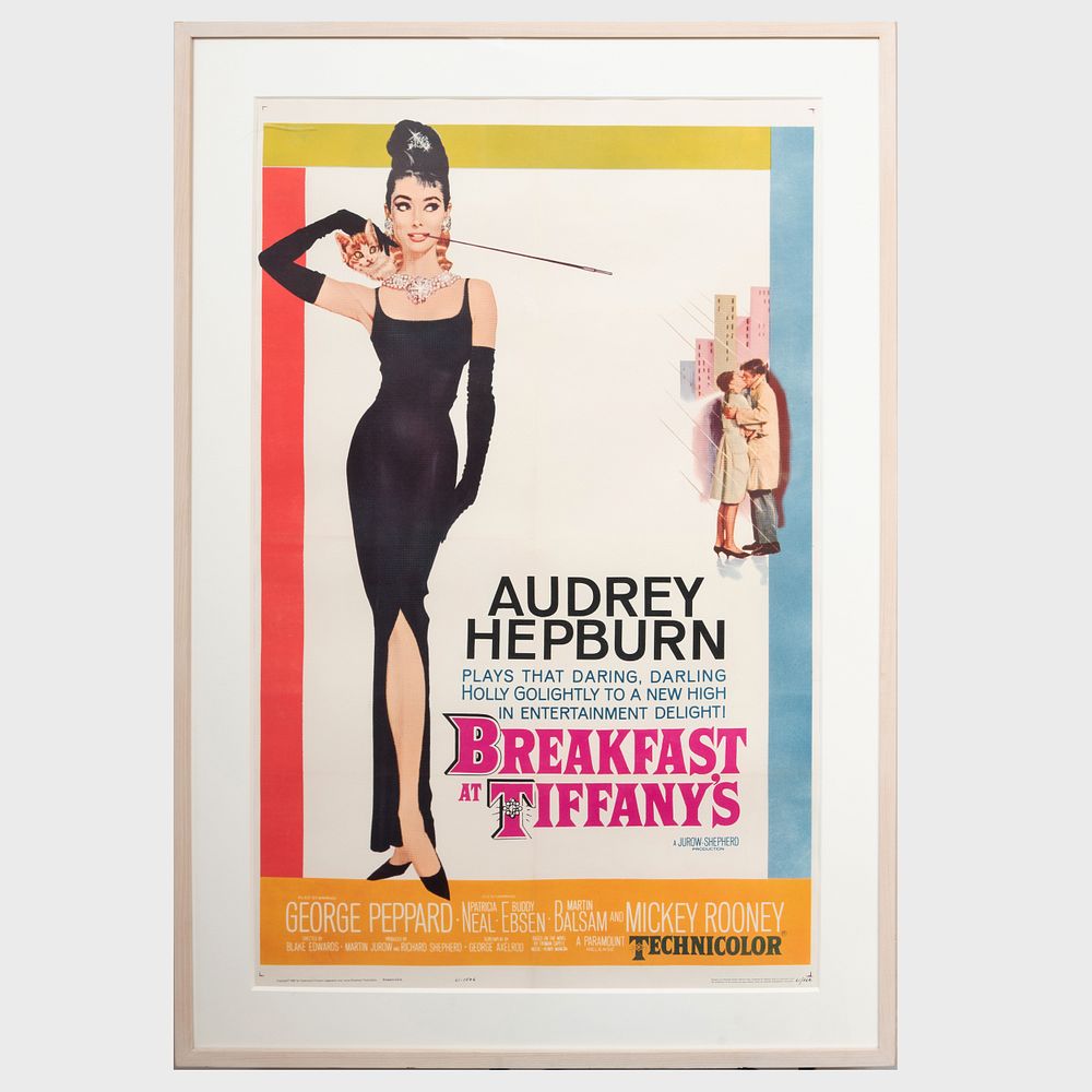 Appraisal: th Century School Breakfast at Tiffany's Offset poster x in