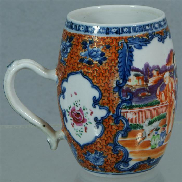 Appraisal: Chinese Export Mandarin tankard mug c h Estimate -