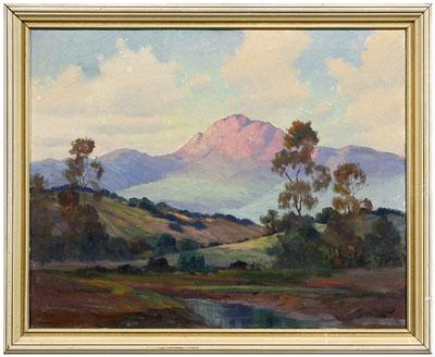 Appraisal: George Bickerstaff painting George Sanders Bickerstaff California - California landscape