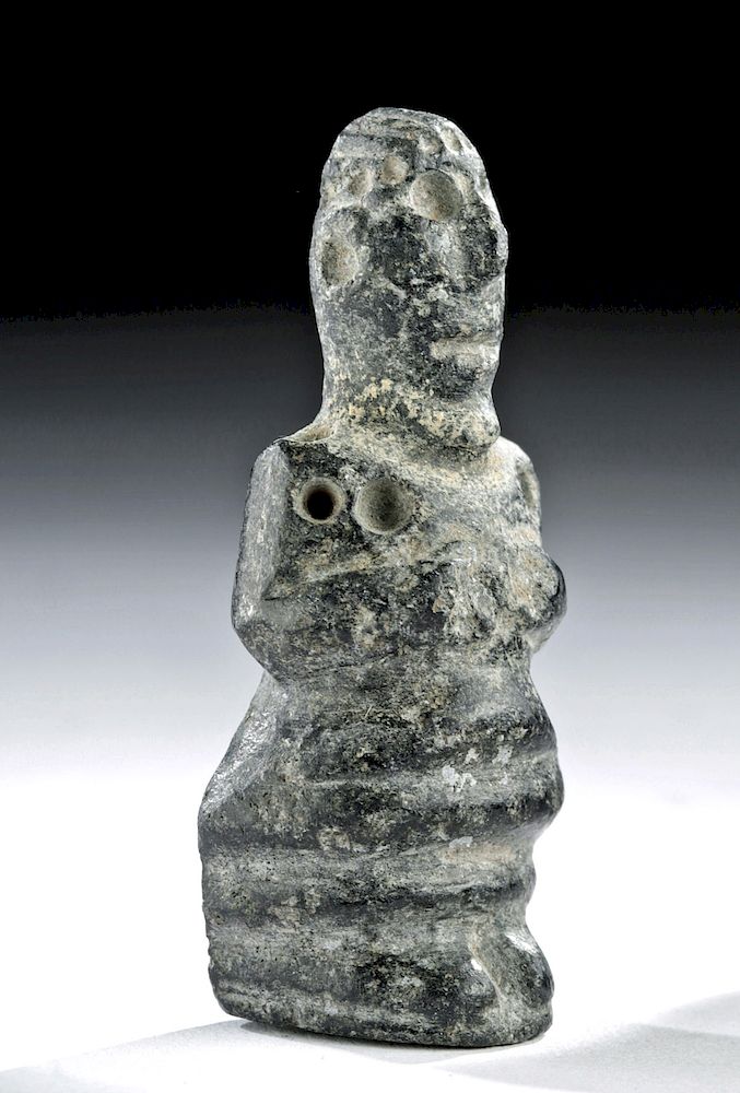 Appraisal: Sumerian Stone Figural Amulet Idol Originally Listed At Ancient Near