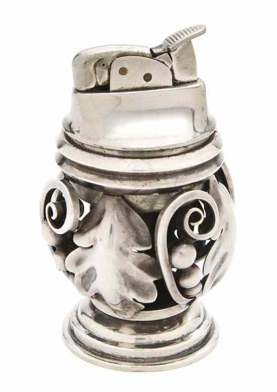 Appraisal: An American Sterling Silver Lighter Alphonse La Paglia in the