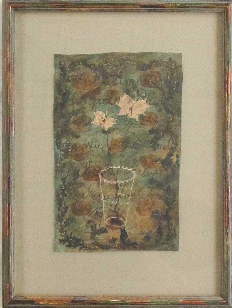 Appraisal: ANNE SIEMS MIXED MEDIA ON PAPER Oregon b Estinir Image