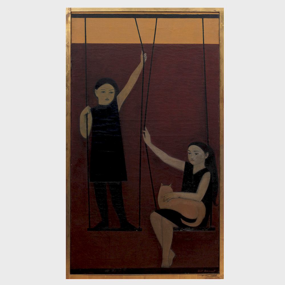 Appraisal: Will Barnet - The Swing Oil on canvas signed 'Will