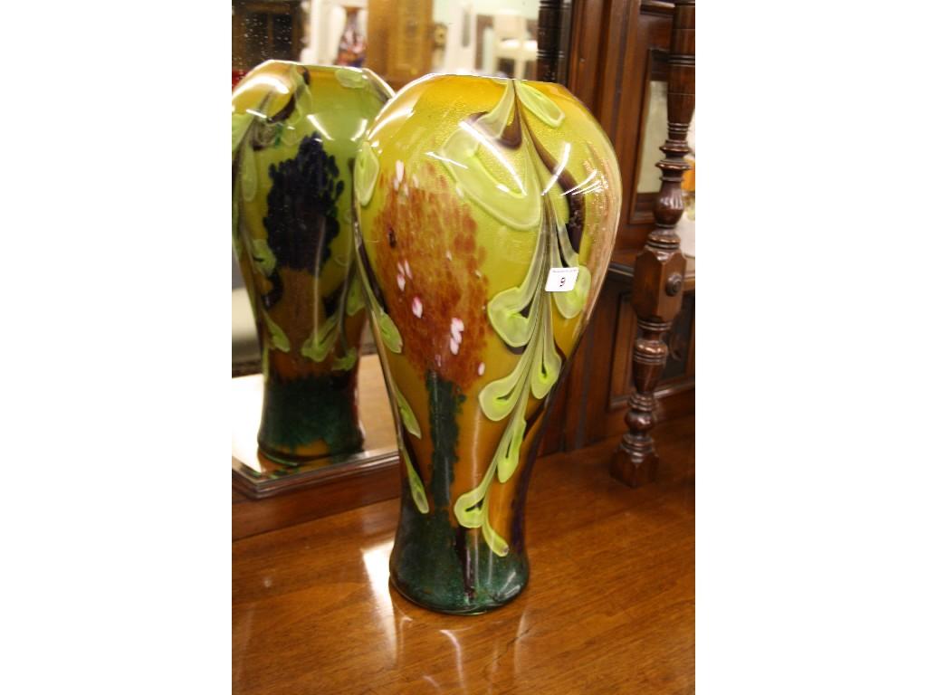 Appraisal: Large decorative Murano style vase high