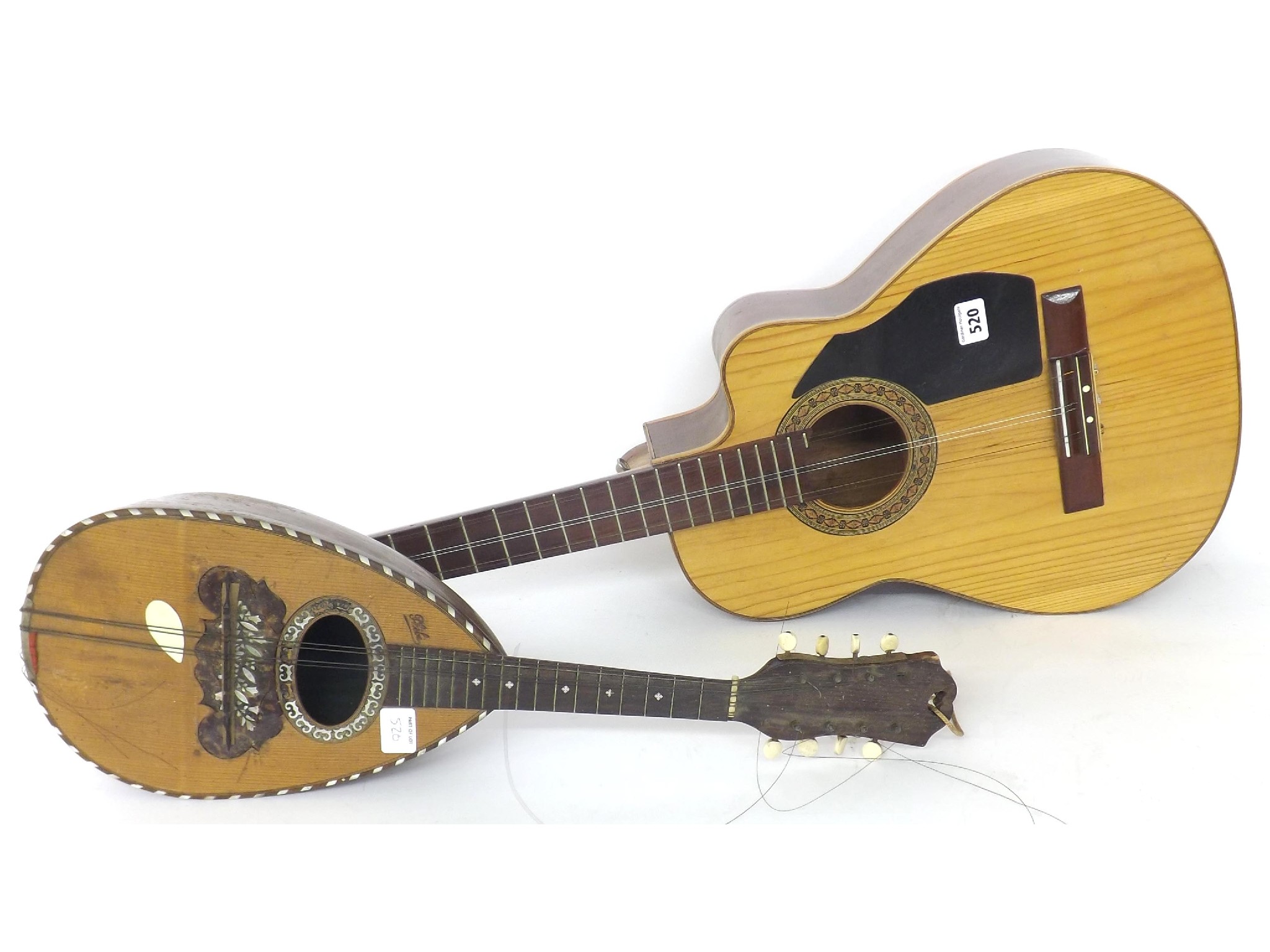 Appraisal: Interesting guitar type instrument with three double courses together with