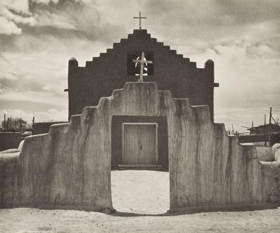 Appraisal: Ansel Adams - Taos Pueblo Boston New York Graphic Society