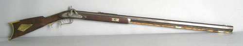 Appraisal: Percussion long rifle stamped G Goulcher l