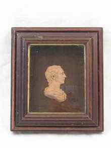 Appraisal: A relief bust by James Tassie in original box frame