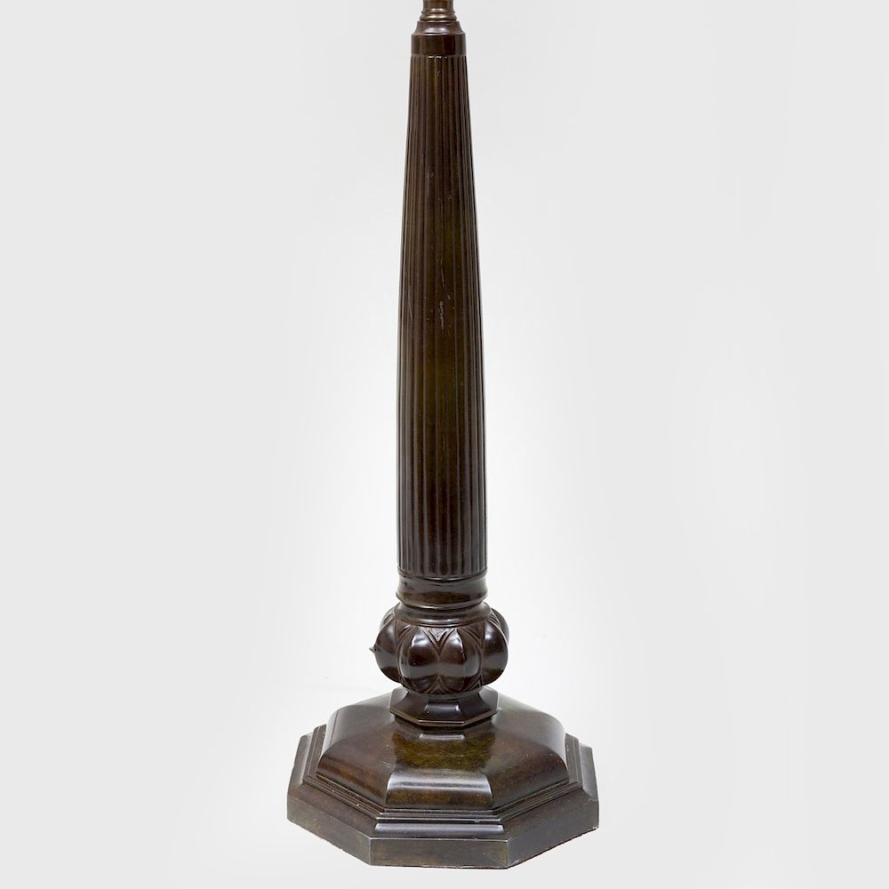 Appraisal: Bronze Columnar Table Lamp x x in Sold Christie's NY