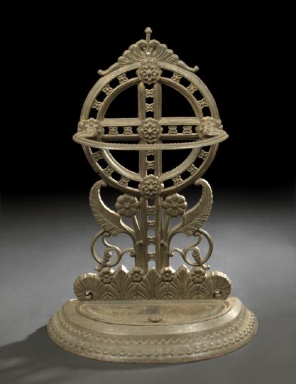 Appraisal: Victorian Cast-Iron Umbrella Stand late th century in the Aesthetic