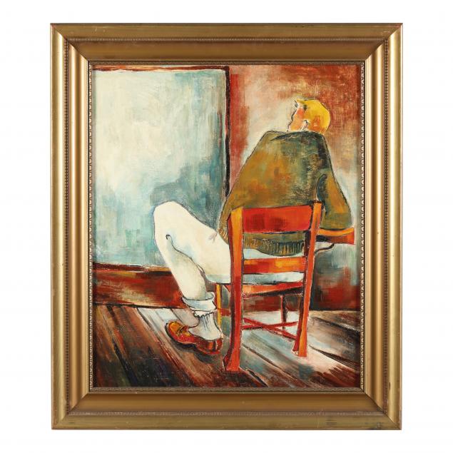 Appraisal: MANNER OF VINCENT VAN GOGH TH CENTURY A MAN SEATED