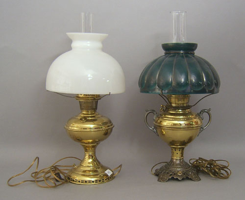 Appraisal: New Juno table lamp together with an Aladdin lamp