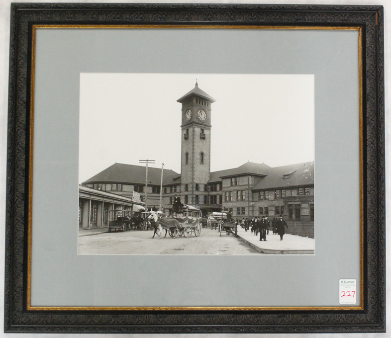 Appraisal: PHOTOGRAPHIC PRINT OF UNION STATION Portland Oregon taken in depicting