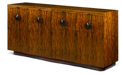 Appraisal: East Indian laurel and rosewood sideboard gilbert rohde - for