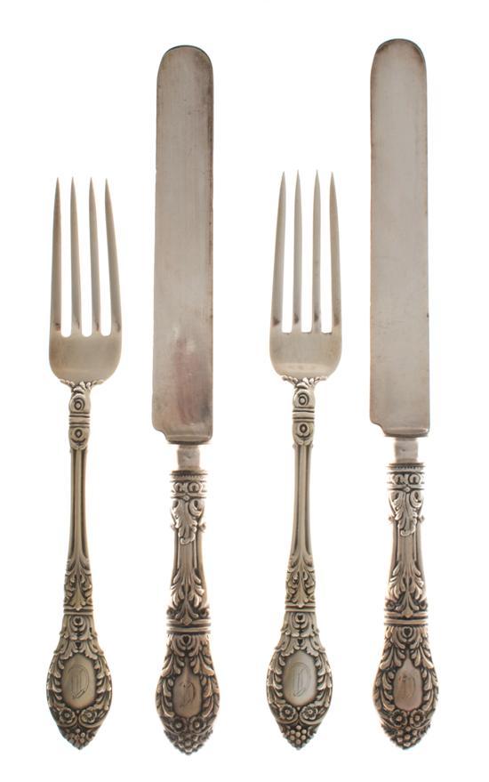 Appraisal: An American Sterling Silver Partial Flatware Service Towle comprising dinner