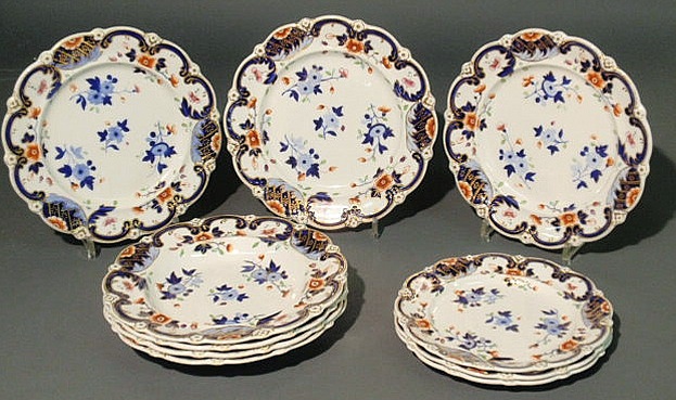 Appraisal: Ten pieces of Spode c four bowls dia three plates