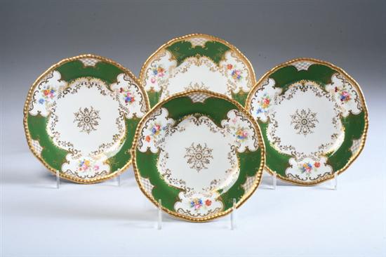 Appraisal: TWELVE COALPORT PORCELAIN BREAD AND BUTTER PLATES Circa Y pattern