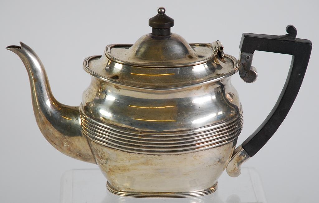 Appraisal: VICTORIAN SILVER BACHELORS TEAPOT by George Nathan and Ridley Hayes