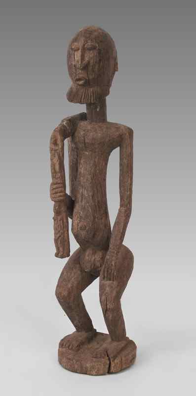 Appraisal: AFRICAN DOGON HUNTER FIGURE '' x '' x ''CONDITION Note