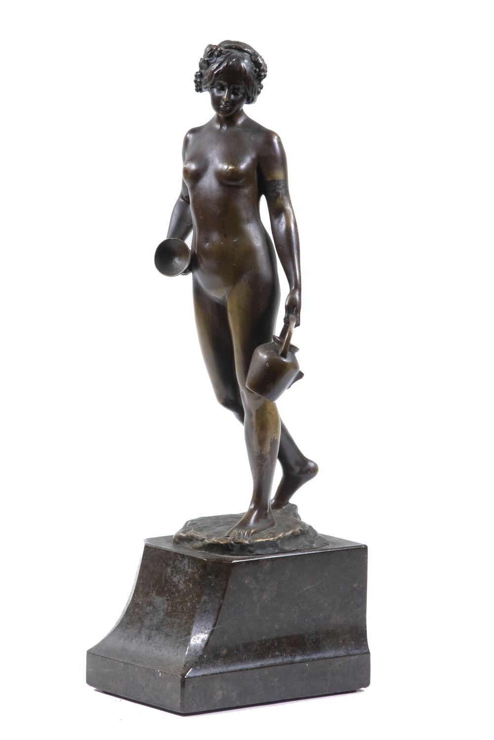 Appraisal: VICTOR HEINRICH SEIFERT AUSTRIA - Goddess Hebe cast and patinated