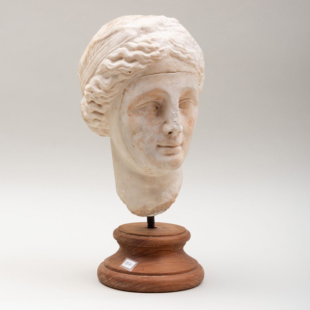 Appraisal: Roman Carved Marble Bust of a Woman Adapted the face