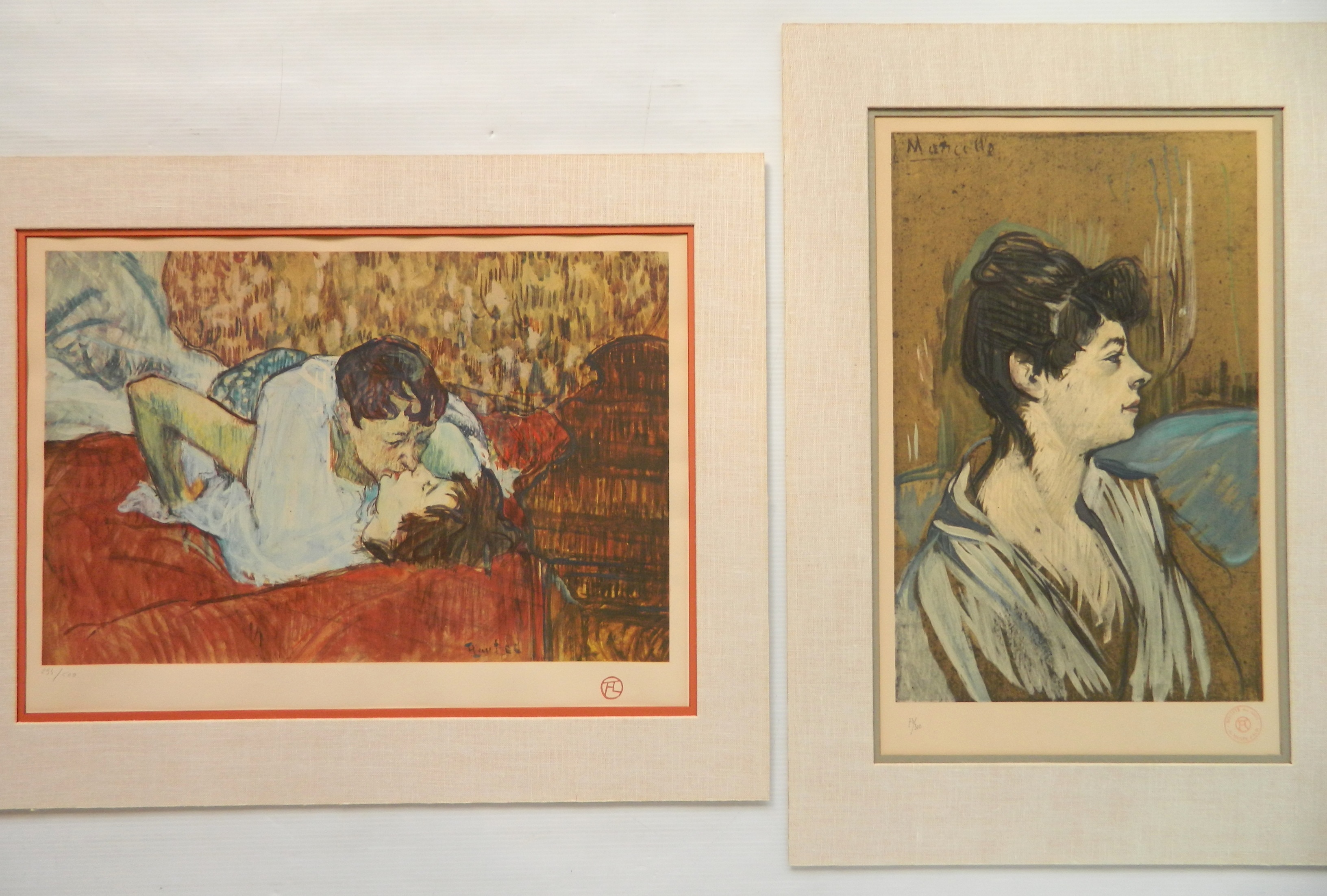 Appraisal: after Henri de Toulouse-Lautrec French - Portrait of Marcelle -lithograph