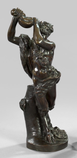 Appraisal: Napoleon III Patinated Bronze Figure of a Satyr third quarter