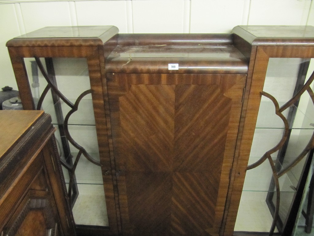 Appraisal: Mahogany display cabinet