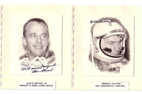 Appraisal: Mercury Astronauts Photographic portraits of Alan Shepard and Donald K