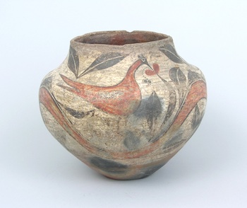 Appraisal: A Native American Ceramic Zia-Olla Vessel ca Early th Century