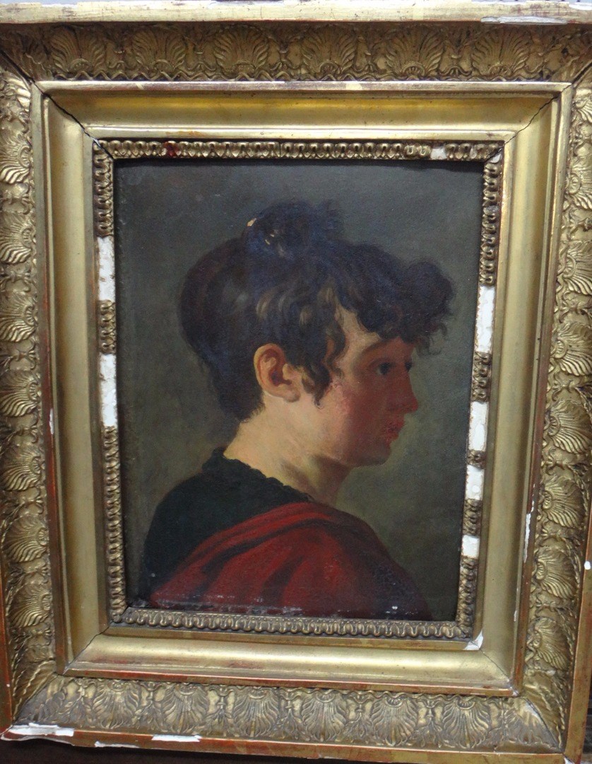 Appraisal: Henri Nicholas van Gorp - Profile portrait of a lady