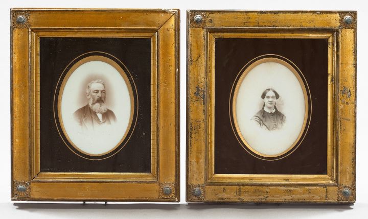 Appraisal: Good Pair of English Portrait Photographs depicting a bearded man