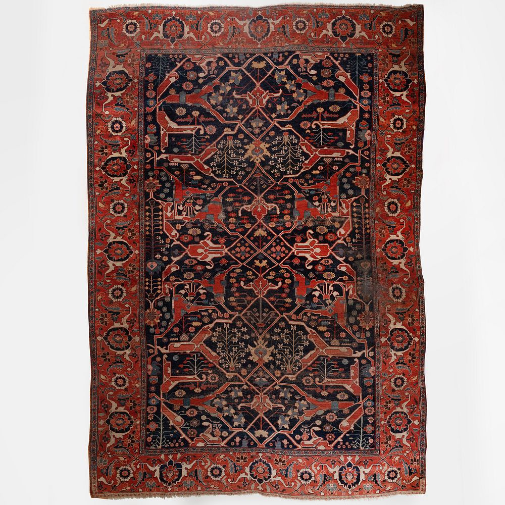 Appraisal: Persian Heriz Carpet ft in x ft in By repute