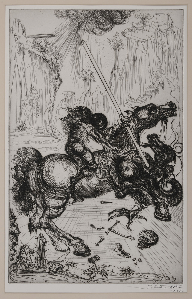 Appraisal: Salvador Dali Spanish - St George and the Dragon published