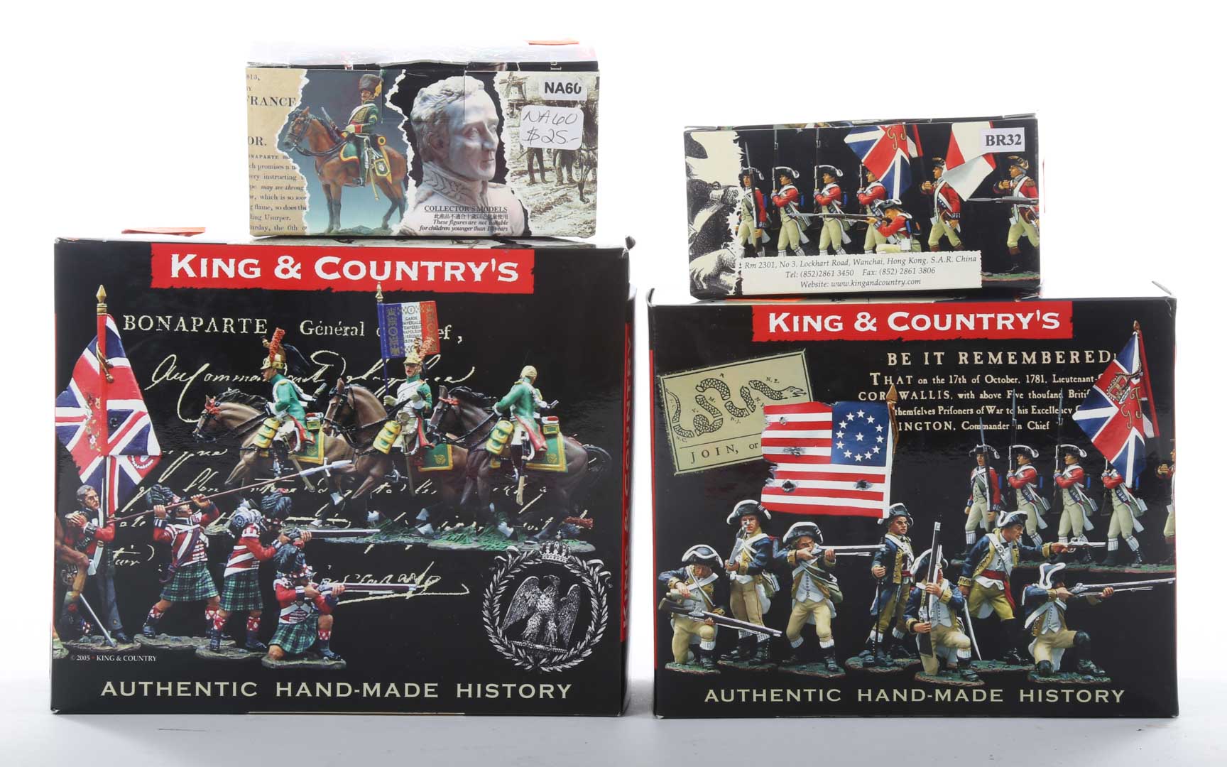 Appraisal: Nine King Country painted lead figures Napoleonic and American Revolution