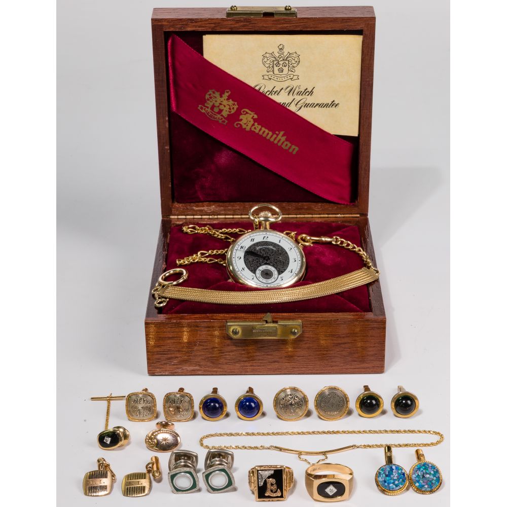 Appraisal: K AND K GOLD STERLING SILVER AND COSTUME JEWELRY ASSORTMENT