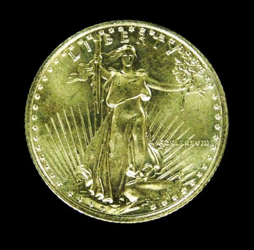 Appraisal: COIN dollar US gold eagle Uncirculated in flip