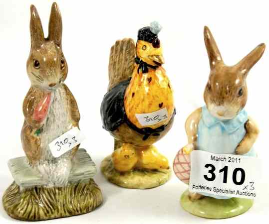 Appraisal: Beswick Beatrix Potter Figures Fierce Bad Rabbit BP Sally Hennypenny